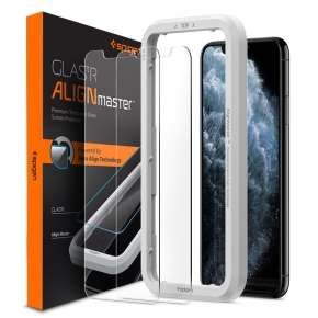 SZKŁO HARTOWANE SPIGEN ALM GLAS.TR SLIM 2-PACK IPHONE 11  XR CLEAR