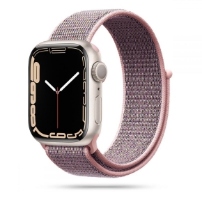 TECH-PROTECT NYLON APPLE WATCH 8  9  10  11  SE (40  41  42 MM) PINK SAND