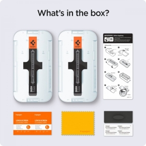 SZKŁO HARTOWANE SPIGEN GLAS.TR ”EZ FIT” 2-PACK IPHONE 13  13 PRO  14  16E PRIVACY