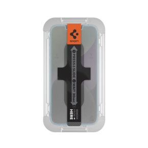 SZKŁO HARTOWANE SPIGEN GLAS.TR ”EZ FIT” IPHONE 13  13 PRO  14  16E CLEAR