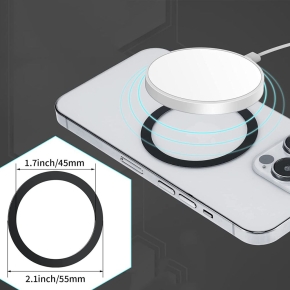 TECH-PROTECT MAGMAT MAGSAFE UNIVERSAL MAGNETIC RING 2-PACK BLACK & SILVER