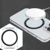 TECH-PROTECT MAGMAT MAGSAFE UNIVERSAL MAGNETIC RING 2-PACK BLACK & SILVER