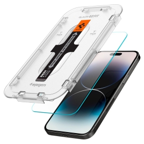 SZKŁO HARTOWANE SPIGEN GLAS.TR ”EZ FIT” 2-PACK IPHONE 14 PRO CLEAR