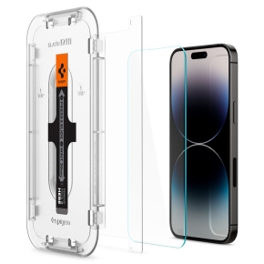 SZKŁO HARTOWANE SPIGEN GLAS.TR ”EZ FIT” 2-PACK IPHONE 14 PRO CLEAR