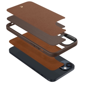 SPIGEN CYRILL KAJUK MAG MAGSAFE IPHONE 14 PLUS  15 PLUS SADDLE BROWN