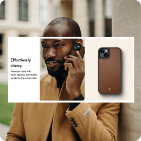 SPIGEN CYRILL KAJUK MAG MAGSAFE IPHONE 14 PLUS  15 PLUS SADDLE BROWN