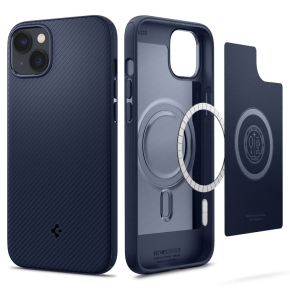 SPIGEN MAG ARMOR IPHONE 14 PLUS  15 PLUS NAVY BLUE