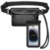 SPIGEN A621 UNIVERSAL WATERPROOF CASE & WAIST BAG BLACK
