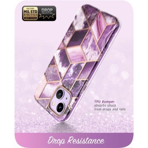 SUPCASE COSMO IPHONE 14 PLUS  15 PLUS MARBLE PURPLE