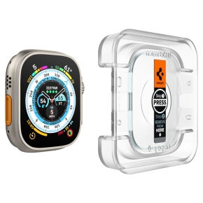 SZKŁO HARTOWANE SPIGEN GLAS.TR ”EZ FIT” 2-PACK APPLE WATCH ULTRA 1  2  3 (49 MM) CLEAR