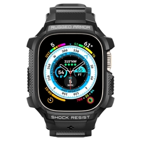 SPIGEN RUGGED ARMOR ”PRO” APPLE WATCH ULTRA 1  2  3 (49 MM) BLACK