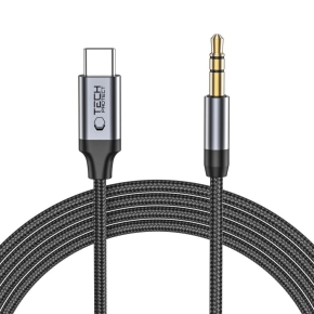 TECH-PROTECT ULTRABOOST TYPE-C TO AUX MINI JACK 3.5MM CABLE 100CM BLACK