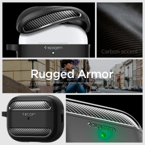 SPIGEN RUGGED ARMOR APPLE AIRPODS PRO 1  2 MATTE BLACK