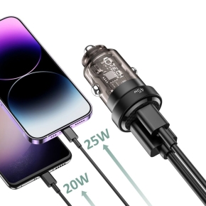 TECH-PROTECT CC45W 2-PORT CAR CHARGER PD 45W  QC3.0 BLACK