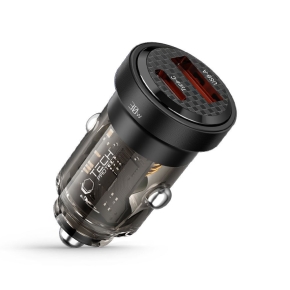 TECH-PROTECT CC30W 2-PORT CAR CHARGER PD 30W  QC3.0 BLACK