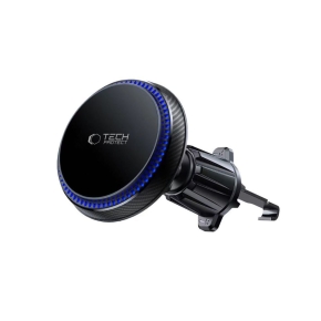 TECH-PROTECT MM15W-V4 MAGNETIC MAGSAFE VENT CAR MOUNT WIRELESS CHARGER 15W BLACK