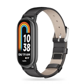 TECH-PROTECT LEATHERFIT XIAOMI SMART BAND 8  9  10  NFC BLACK