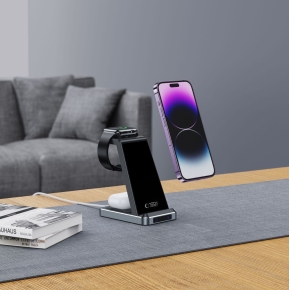 TECH-PROTECT QI15W-A26 3IN1 WIRELESS CHARGER BLACK