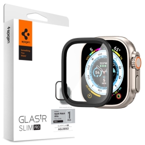 SZKŁO HARTOWANE SPIGEN GLAS.TR SLIM PRO APPLE WATCH ULTRA 1  2 (49 MM) BLACK