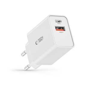 TECH-PROTECT NC30W 2-PORT NETWORK CHARGER PD 30W  QC3.0 WHITE