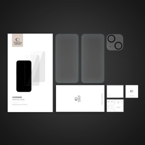 SZKŁO HARTOWANE TECH-PROTECT SUPREME SET 3-PACK IPHONE 15 CLEAR