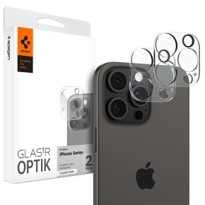 OSŁONA APARATU SPIGEN OPTIK.TR CAMERA PROTECTOR 2-PACK IPHONE 14 PRO  MAX  15 PRO  MAX  16 PRO  MAX CRYSTAL CLEAR