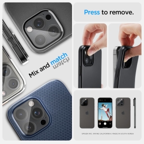 OSŁONA APARATU SPIGEN OPTIK.TR CAMERA PROTECTOR 2-PACK IPHONE 14 PRO  MAX  15 PRO  MAX  16 PRO  MAX CRYSTAL CLEAR