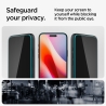 SZKŁO HARTOWANE SPIGEN GLAS.TR ”EZ FIT” 2-PACK IPHONE 15  16 PRIVACY