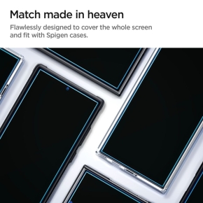 SZKŁO HARTOWANE SPIGEN GLAS.TR ”EZ FIT” 2-PACK GALAXY S24 ULTRA CLEAR