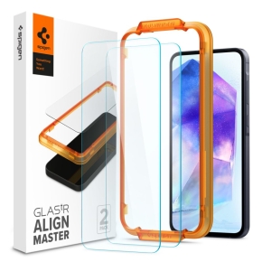 SZKŁO HARTOWANE SPIGEN ALM GLAS.TR 2-PACK GALAXY A35 5G  A55 5G CLEAR