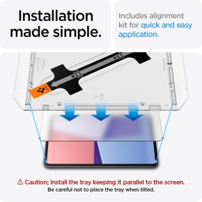 SZKŁO HARTOWANE SPIGEN GLAS.TR ”EZ FIT” IPAD PRO 13” 7  8  2024-2025 CLEAR