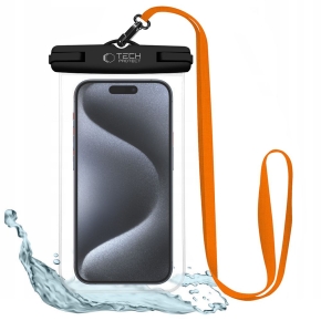 TECH-PROTECT UWC7 UNIVERSAL WATERPROOF CASE 6.9 INCH BLACKORANGE