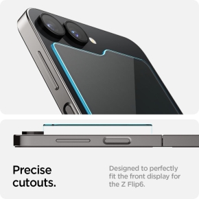 SZKŁO HARTOWANE SPIGEN GLAS.TR ”EZ FIT” 2-PACK GALAXY Z FLIP 5  6  7 FE CLEAR