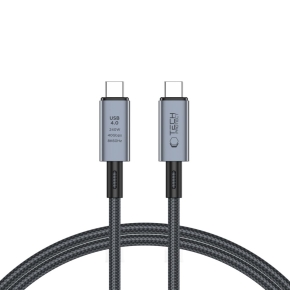 TECH-PROTECT ULTRABOOST MAX USB 4.0 8K 40GBPS TYPE-C CABLE PD 240W 100CM GREY