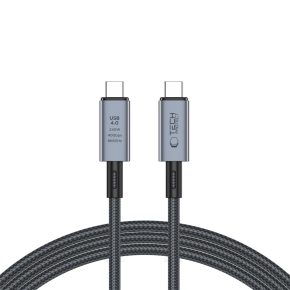TECH-PROTECT ULTRABOOST MAX USB 4.0 8K 40GBPS TYPE-C CABLE PD 240W 200CM GREY