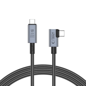 TECH-PROTECT ULTRABOOST MAX ”L” USB 4.0 8K 40GBPS TYPE-C CABLE PD 240W 150CM GREY