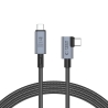 TECH-PROTECT ULTRABOOST MAX ”L” USB 4.0 8K 40GBPS TYPE-C CABLE PD 240W 150CM GREY