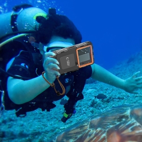 TECH-PROTECT IPX8 UNIVERSAL DIVING WATERPROOF CASE BLACKORANGE