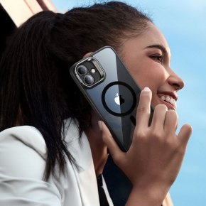 ESR CLASSIC HYBRID KICKSTAND HALOLOCK MAGSAFE & TEMPERED GLASS IPHONE 16 PLUS CLEARBLACK