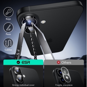 OSŁONA NA APARAT ESR ARMORITE CAMERA PROTECTOR IPHONE 16  16 PLUS BLACK