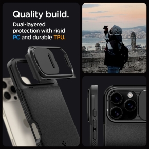 SPIGEN OPTIK ARMOR MAG MAGSAFE IPHONE 16 PRO BLACK