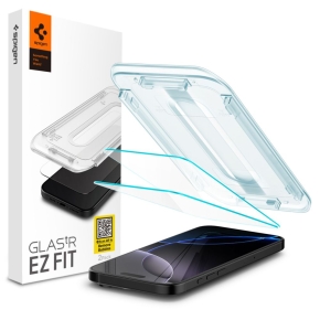 SZKŁO HARTOWANE SPIGEN GLAS.TR ”EZ FIT” 2-PACK IPHONE 16 PRO  17  17 PRO CLEAR