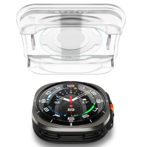 SZKŁO HARTOWANE SPIGEN GLAS.TR ”EZ-FIT” 2-PACK SAMSUNG GALAXY WATCH ULTRA 2024  2025 (47 MM) CLEAR