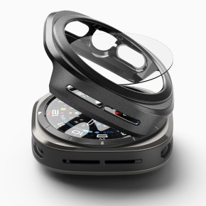 RINGKE SLIM & TEMPERED GLASS SAMSUNG GALAXY WATCH ULTRA 2024  2025 (47 MM) TITANIUM BLACK