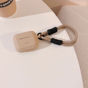 TECH-PROTECT SILICONE ROPE APPLE AIRPODS PRO 1  2 CAFFE LATTE