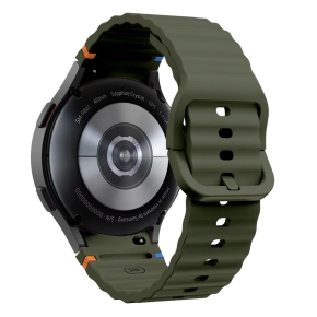 TECH-PROTECT SILICONE SPORT SAMSUNG GALAXY WATCH 4  5  5 PRO  6  7  FE ARMY GREEN