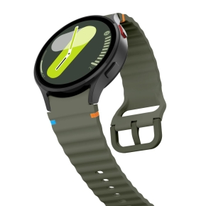 TECH-PROTECT SILICONE SPORT SAMSUNG GALAXY WATCH 4  5  5 PRO  6  7  FE ARMY GREEN