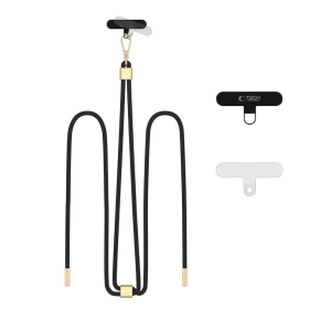 TECH-PROTECT C2S ROPE CROSSBODY STRAP BLACKGOLD