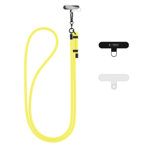 TECH-PROTECT C1S ROPE CROSSBODY STRAP NEON YELLOWBLACK