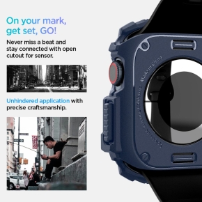 SPIGEN RUGGED ARMOR APPLE WATCH 10  11 (46 MM) NAVY BLUE